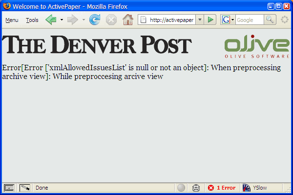 Denver Post Firefox Error